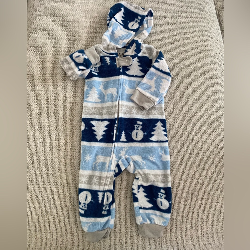 Fleece 9m Suit Secret Santa Polyester